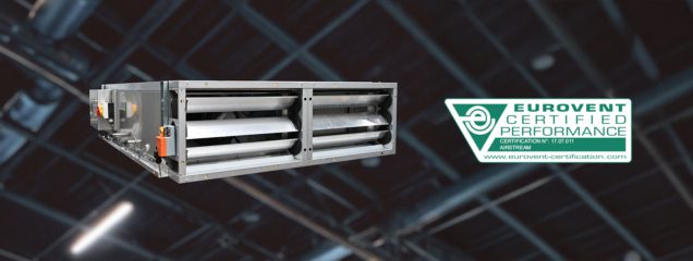 FlatLine LW plafond-WTW-units nu ook Eurovent gecertificeerd!